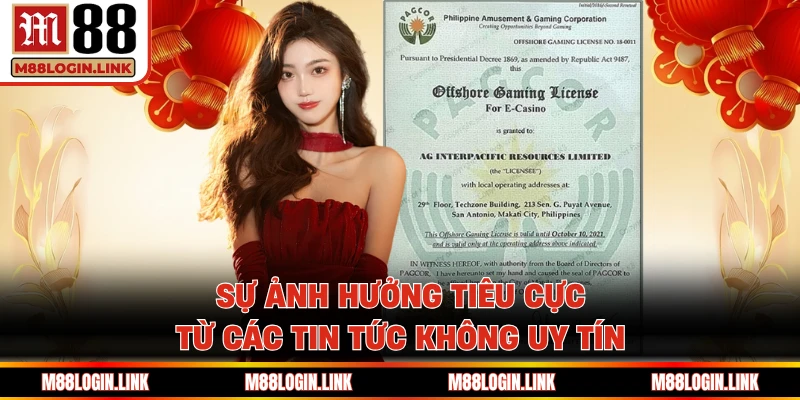 Sự ảnh hưởng tiêu cực từ các tin tức không uy tín